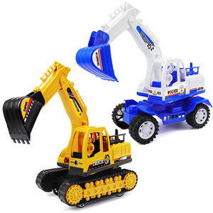 Juguete de excavadora para niños, vehículo de construcción de plástico con inercia, 23 cm, juego para niños - Product Image 2