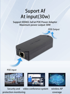 Splitter POE Tahan Air untuk Luar Ruangan 1 Masuk 2 Keluar, Konektor Switch POE RJ45 1000mbps, Ekstender POE untuk Kamera CCTV - Product Image 4