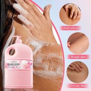 <span class=keywords><strong>Gel</strong></span> <span class=keywords><strong>douche</strong></span> exfoliant et stérilisant pour le corps au collagène et à la fragrance de <span class=keywords><strong>fleur</strong></span> de cerisier SADOER - Product Image 4