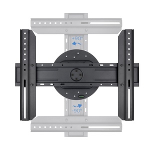 Supporto per monitor/TV da 37-70'', rotazione a 360°, colore nero, ideale per ottimizzare lo spazio e regolare gli angoli di visione. - Product Image 1