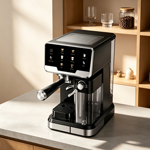 Machine à expresso silencieuse en acier inoxydable personnalisable pour café froid, usage domestique et bureau, OEM ODM, <span class=keywords><strong>cafetière</strong></span> à latte à une touche - Product Image 5