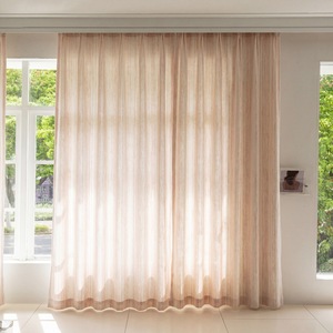 Rideaux Transparents en Polyester Rayé Rose XinLan, Rideaux Occultants et Translucides pour Salon, Chambre et Balcon - Product Image 4