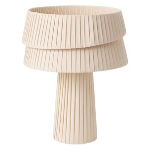 Lampe de table de style japonais Wabi Sabi, E27 LED, forme de champignon crème, luminaire de chevet - Product Image 5