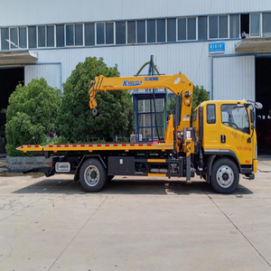 4*2 ổ đĩa cần cẩu di động xe tải 5 tấn Kính thiên văn gấp cần cẩu cần cẩu DIESEL nhiên liệu mới cần cẩu gắn trên xe tải để bán - Product Image 2