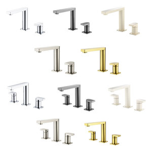Copper Basin Faucet 8 Widespread Rotatable Two Handle Deck Mounted Hot And Cold Water - Product Image 2