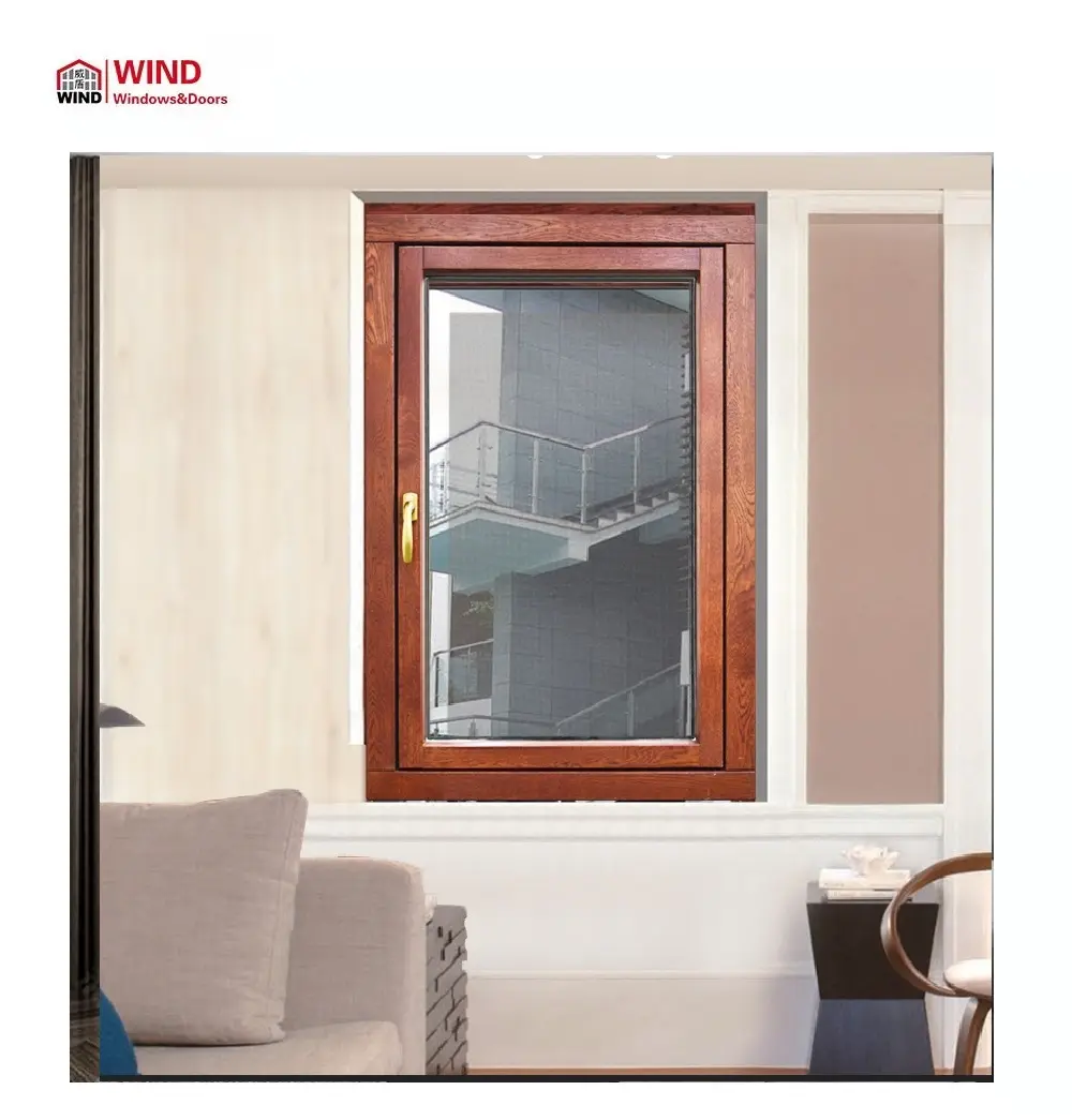 ลมกระจกสองชั้นที่มีการแขวนไม้สนและอลูมิเนียมหุ้มไม้เป็นหน้าต่างฉนวนกันเสียงที่ดีที่สุด