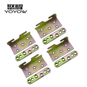 Perlengkapan Penyangga Sudut Tempat Tidur Tebal <span class=keywords><strong>2.3</strong></span> 91MM Panjang Engsel Tempat Tidur Plat Gantung Tempat Tidur Tak Terlihat Perlengkapan Tempat Tidur Tetap Bahan Lainnya Kirim - Product Image 6