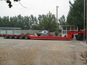 Semi <span class=keywords><strong>remorque</strong></span> Lowboy 100T/Cinq lignes Dix essieux Semi <span class=keywords><strong>remorque</strong></span> robuste de 150 tonnes pour transporter l'équipement lourd à vendre - Product Image 5