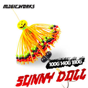 Leurre métallique Newbility Magic Works Tairubber100g 140g 180g, jupe en caoutchouc, poisson-chat, pêche en mer, appât artificiel, équipement de pêche, leurre de pêche - Product Image 2