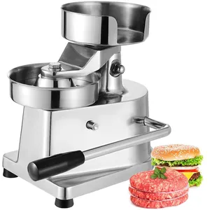 Máquina de prensado de hamburguesas de acero inoxidable, 100mm, automática, para barbacoa, carne, pie, hamburguesa, gran oferta