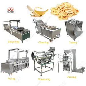 Gelgoog Banana Chips Maker Máquina De Processamento Plano De Negócios Fabricante De Máquinas De Produção De Chips De Banana