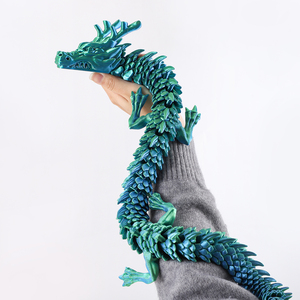 Modello di Drago Cinese Stampato in 3D della <span class=keywords><strong>Mitologia</strong></span> Orientale, Decorazione Tradizionale Feng Shui, Collezione Culturale, Regalo per Amanti dei Draghi, Vendita all'Ingrosso - Product Image 2
