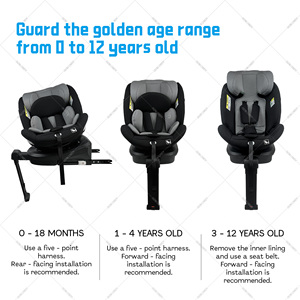 360 °   Siège auto pivotant pour enfant avec ISOFIX, pour les âges de 0 à 12 ans, certifié I-Size (<span class=keywords><strong>ECE</strong></span> R129) - Product Image 6