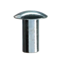 Rivet en acier semi-tubulaire à tête ovale moderne et durable pour la fixation de l'endlock sur les lames de porte à enroulement