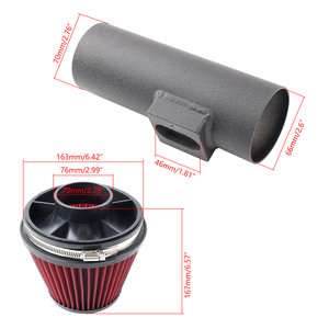 AOSU Racing Style Black Red Cold Air Intake Kit + Heat Shield + Washable Filter Chevy Cruze 1.4L Turbo 2011-2015 1 Year Warranty - Product Image 6
