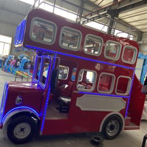 18 personas Doble pisos autobus Turístico Eléctrico para parque de atracciones y lugar turistico tren electrico - Product Image 2