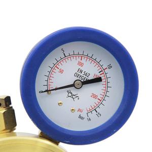 DEM SR0101PS Hig akış boru hattı asetilen oksijen basıncı tek ölçer gaz regülatörü - Product Image 4