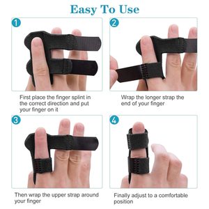 Férula para pulgar, soporte para mano para dedo para artritis, soporte para dedo para alisador de dedo meñique roto - Product Image 2