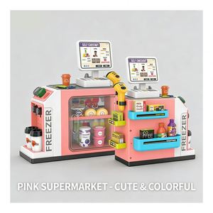 Carrito de Compras de Juguete, Supermercado, Caja Registradora, Escáner, Juego de Imitación de Mercado, Juego de Roles Educativo para Niños - Product Image 4