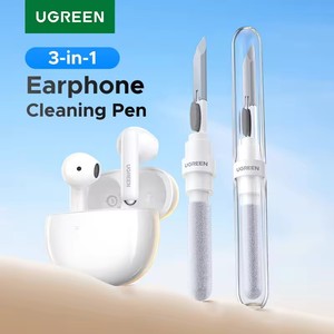 Outils de nettoyage d'écouteurs Bluetooth UGREEN pour <span class=keywords><strong>Airpods</strong></span> Pro, kits de brosses de nettoyage pour étuis d'écouteurs Samsung Xiaomi <span class=keywords><strong>Airdots</strong></span> Huawei - Product Image 1