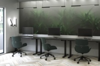 Support de bureau intelligent à double moteur électrique réglable en hauteur au design moderne Offre Spéciale et mobilier de bureau à domicile assis