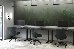 Hot Bán thiết kế hiện đại dual-động cơ điện Chiều cao có thể điều chỉnh thông minh bàn đứng và ngồi nhà nội thất văn phòng - Product Image 3