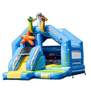 Castillo Inflable Comercial Seaworld con Tobogán, 5x4.5m, Capacidad de 1000kg para 3-10 Niños, Venta al Por Mayor - Product Image 1