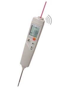 เทอร์โมมิเตอร์อินฟราเรด Testo 826-T2 รุ่นดั้งเดิมและรุ่นใหม่ พร้อมเลเซอร์ชี้ตำแหน่งสำหรับอาหาร (เลนส์ออปติก 6:1) - Product Image 1