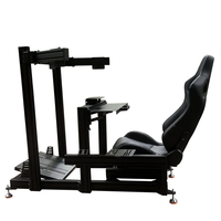 Simulateur de course à domicile Cockpit Rig avec cadre en aluminium Volant pour PS4 4080 40120 40160 Découpé et soudé sur mesure