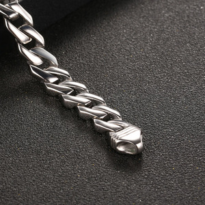 Fashion <b>Chain</b> Bracelet 22Cm Length <b>Titanium</b> Steel Men's Jewelry CE556 - Product Image 5