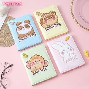 Couverture en cuir PU journal d'agenda <span class=keywords><strong>livre</strong></span> d'horaire cadeau créatif joli dessin animé Animal duveteux carnet de notes 2901 - Product Image 1