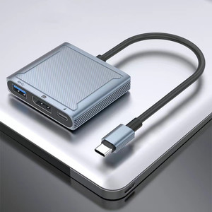 Nuevo aluminio 3 en 1 <span class=keywords><strong>USB</strong></span> <span class=keywords><strong>C</strong></span> a <span class=keywords><strong>Displayport</strong></span> Hub <span class=keywords><strong>USB</strong></span> 3,0 DP 1,4 8K 60Hz 4K 144Hz <span class=keywords><strong>USB</strong></span> <span class=keywords><strong>C</strong></span> Hub para estación de acoplamiento <span class=keywords><strong>Macbook</strong></span> - Product Image 5