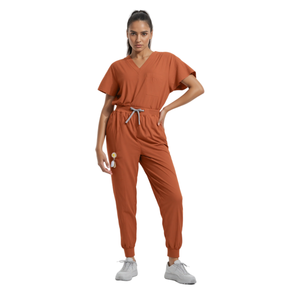 Abbigliamento da <span class=keywords><strong>lavoro</strong></span> sanitario resistente all'usura con tessuto ad asciugatura rapida e Design con scollo a V per cliniche di estetica medica e <span class=keywords><strong>lavoro</strong></span> medico - Product Image 3