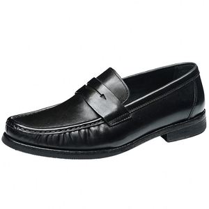 Chaussures pour hommes 2026 de haute qualité, décontractées et sportives, en cuir de vachette, mocassins faits main italiens en daim noir avec semelles en caoutchouc, pour affaires et tenues habillées - Product Image 2