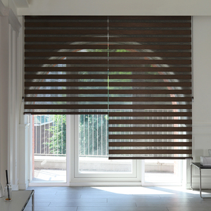 Persianas Zebra de Estilo Coreano Clásico, Hechas a Medida, Cortinas Enrollables Automáticas Motorizadas, Filtro de Luz Interior - Product Image 2