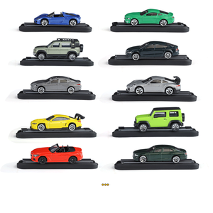 Nouveau style 2025 : Voiture miniature en alliage moulé sous pression 1:64 avec rail coulissant plat, modèle sport, décoration intérieure de voiture, idéal pour présentation, cadeau pour petit ami - Product Image 4