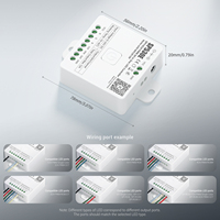Contrôleur LED intelligent SP530E SPI + 6CH PWM tout-en-un IoT Wi-Fi compatible Alexa Google Home avec synchronisation musicale DC 5V-24V pour 12 éclairages