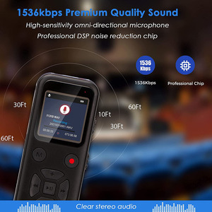 Thời gian dài ghi âm kỹ thuật số ghi âm 72GB Flash <span class=keywords><strong>AAA</strong></span> pin Powered WAV MP3 định dạng âm thanh cho âm thanh & cuộc họp - Product Image 3