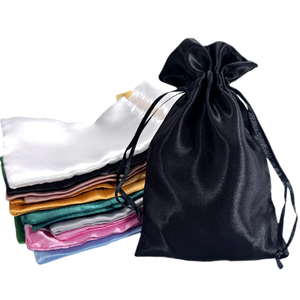 Sac à cordon personnalisé Sankira en <span class=keywords><strong>satin</strong></span> avec logo, sacs en <span class=keywords><strong>satin</strong></span> de soie pour perruques, paquets de cheveux, jouets, pochettes cadeaux, sous-vêtements, cosmétiques - Product Image 2