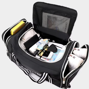 यात्रा और भंडारण के लिए पोर्टेबल मल्टी-फंक्शन व्हील हॉकी बैग फैशनेबल टाई रॉड ट्रॉली ट्रॉली - Product Image 3