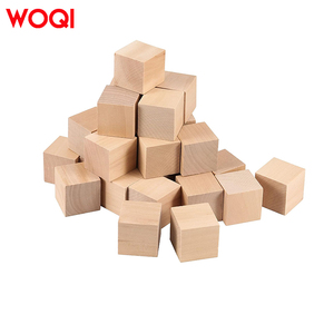 Woqi dở dang giá rẻ bán buôn gỗ tự nhiên khối <span class=keywords><strong>cube</strong></span> cho hàng thủ công giáo dục diy đồ chơi cho trẻ em - Product Image 5
