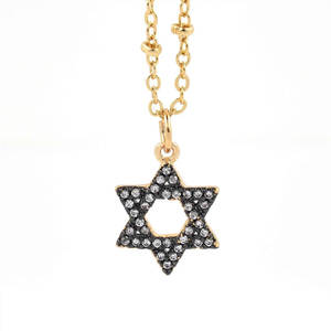 Nuova stella di David ciondolo gioielli israele popolo <span class=keywords><strong>ebraico</strong></span> Solomon Seal alfabeti ebraici simboli Charm collana ciondolo accessori - Product Image 4