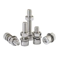 Perno de Cabeza Cilíndrica con Hexágono Interior, Acero Inoxidable 304, Acabado Liso, Rosca Parcial M10-M30 para Turbinas Eólicas