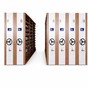 Armoire de classement mobile avec roulettes verrouillables, en acier robuste, design moderne, grande capacité, usage commercial - Product Image 1