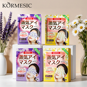 KORMESIC - Juego de Mascarillas Oculares de Vapor de Algodón Elástico con Manzanilla y Lavanda, Marca Privada OEM, Venta al por Mayor, Alivia la Fatiga y Promueve el Bienestar - Product Image 1