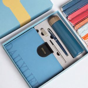 Cadeaux IStapromo, nouveaux cadeaux d'affaires de luxe, carnet A5 personnalisé, stylo, thermos USB, gobelet, cadeau promotionnel gaufré pour le Nouvel An - Product Image 3