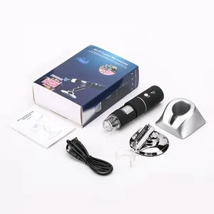 Offres Spéciales WiF microscope électronique 1080P HD NUMÉRIQUE microscope pour Android iPhone USB microscope avec 8 LCD LUMIÈRE