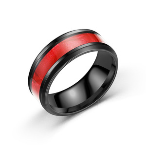 Fashion Men's <b>Ring</b> Shell <b>Titanium</b> Steel <b>Ring</b> <b>Black</b> Wholesale Stainless Steel <b>Ring</b> Ornament - Product Image 5