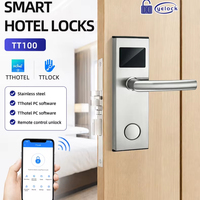 Cerradura de Puerta Inteligente para Hotel con Tarjeta RFID TTLock, con Codificador y Software de Gestión TTHotel