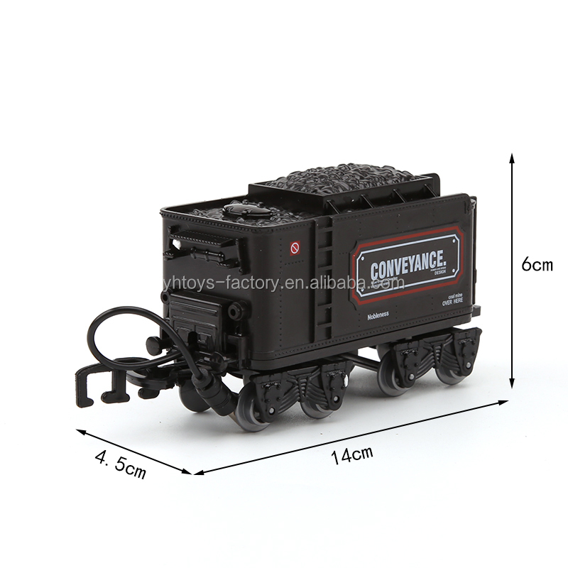 クラシック鉄道スロットトイ 水蒸気金属機関車 煙が出る電動列車セット